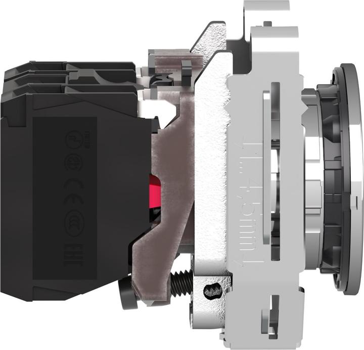 Actual product image Schneider Electric Illuminated pushbutton Harmony XB4F 30mm 1OE+1S red 230V