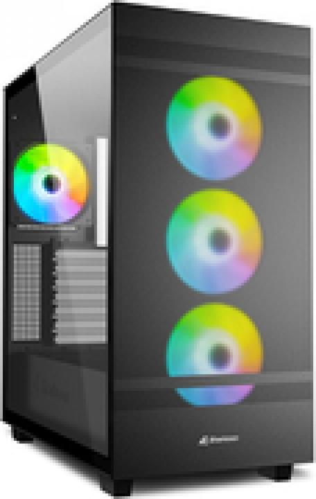 Actual product image Sharkoon Rebel C50 Black RGB ATX (ATX, mATX, Mini-ITX)