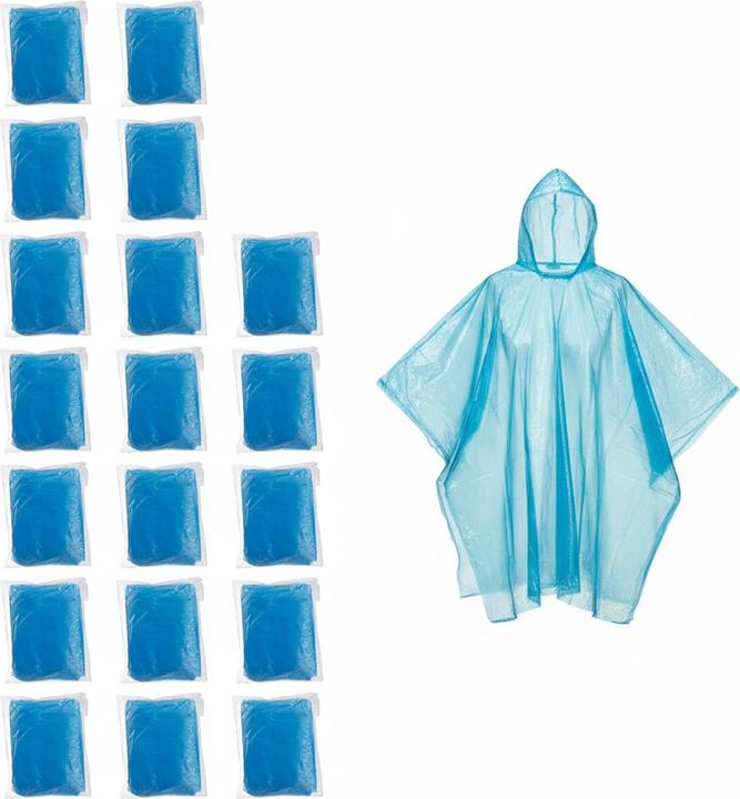 Produktbild Relaxdays Regenponcho 20x (One Size)