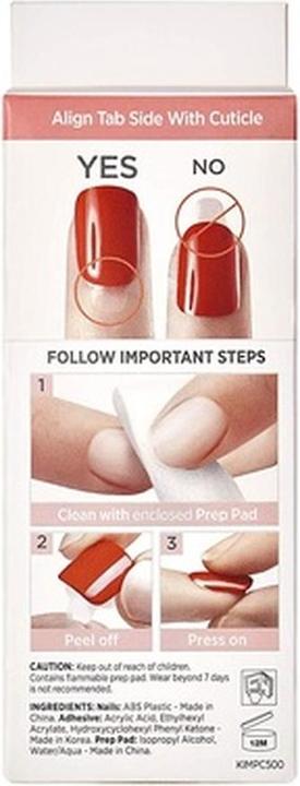 Immagine prodotto KISS Chiodi autoadesivi imPRESS No Other 30 pz (L) (Unghie artificiali, delicata tonalità rosa)