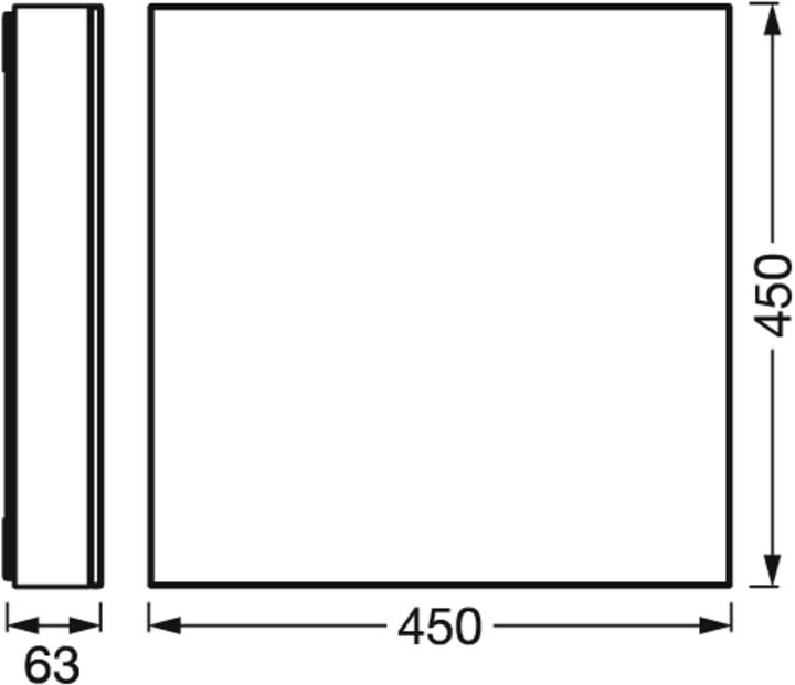 Produktbild Osram SMART+ Matter Planon Frameless Sparkle 450x450mm Tunable White