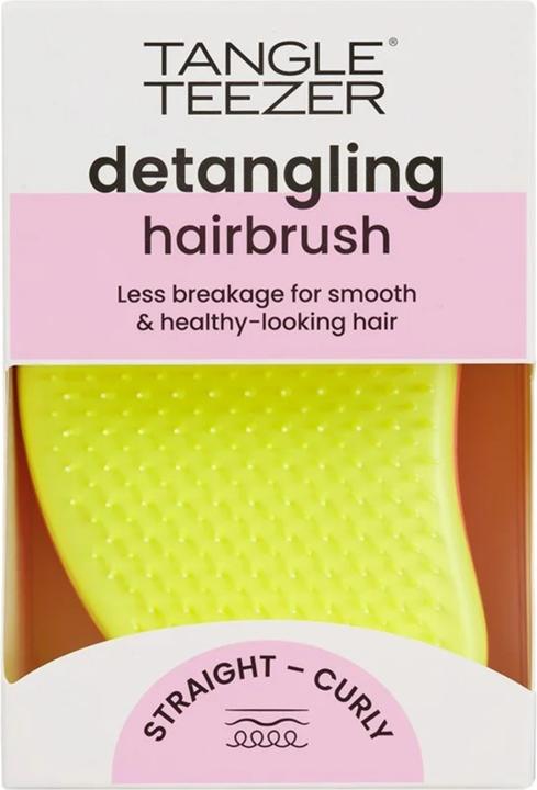 Immagine prodotto Tangle Teezer Spazzola districante originale con setole in plastica Rosa Salmone e Giallo Hyper