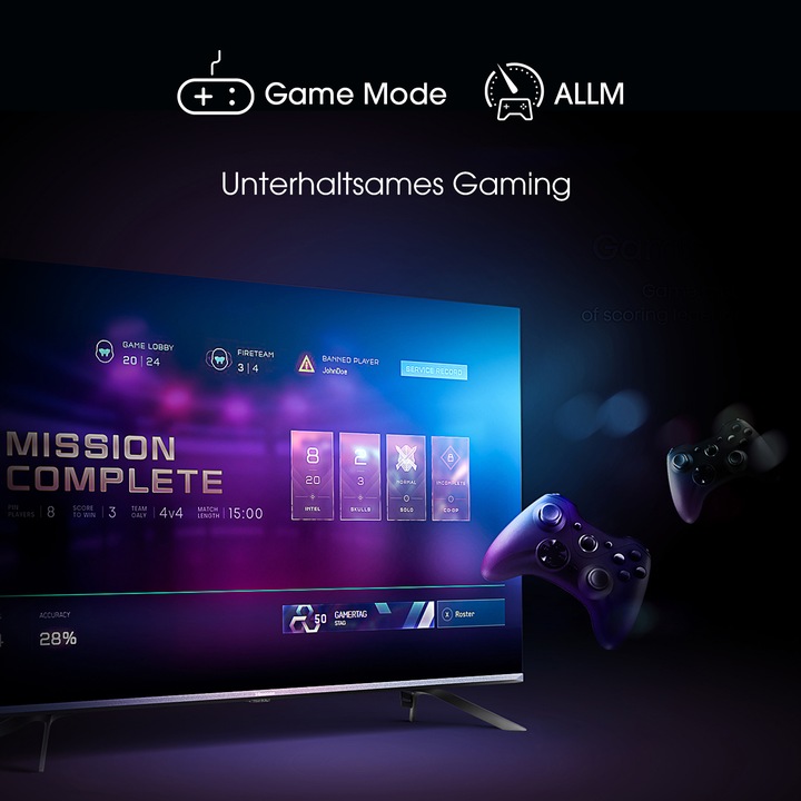 Image du produit Hisense 50E76GQ Téléviseur (50 pouces) Ultra HD Smart TV WLAN, Titan (50", QLED, 4K, 2021)