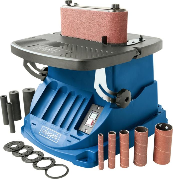 Scheppach OSM600 Oszillierender Kanten-, Band- und Spindelschleifer 220-240V 50Hz (Bandschleifer, 450 W)