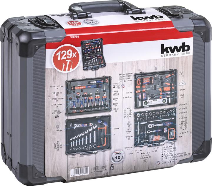 Actual product image kwb Tool box (129 pieces)
