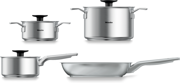 Produktbild Miele KMTS 5704-3 (Pfannenset + Topfset, Edelstahl)