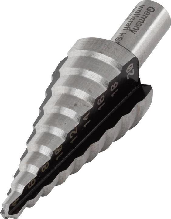 Actual product image wolfcraft wolfcraft 1 Stufenbohrer HSS, Schaft 8mm, ø4-20mm (8 mm)