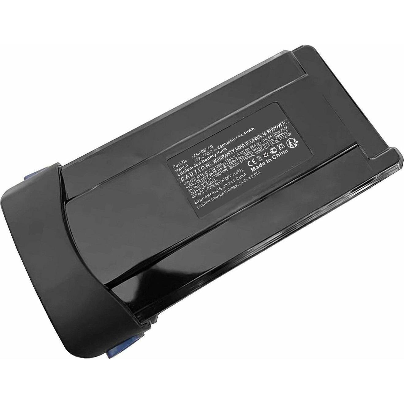 CoreParts Battery 22.2V 2000mAh 44.40Wh, Staubsauger Zubehör, Schwarz