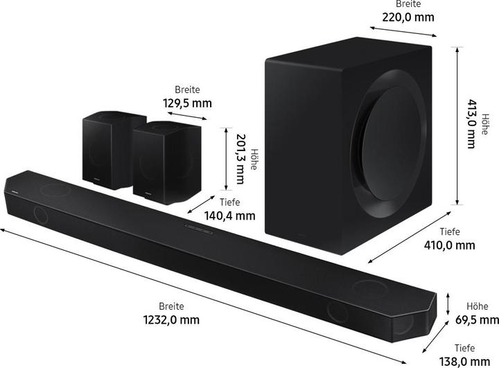 Actual product image Samsung HW-Q990B (656 W, 11.1.4 Channel)