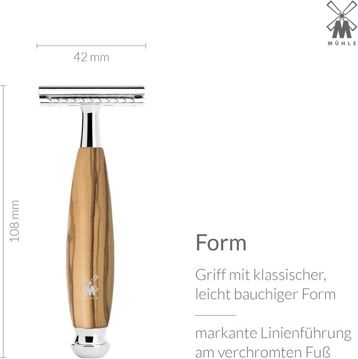 Image du produit Mühle Ensemble de rasage - Rasoir, blaireau et support