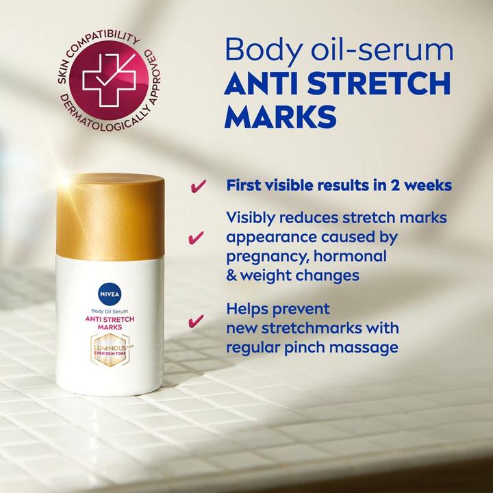 Actual product image NIVEA Luminous Oil Serum Body Oil Serum 100ml (Body oil, 100 ml)