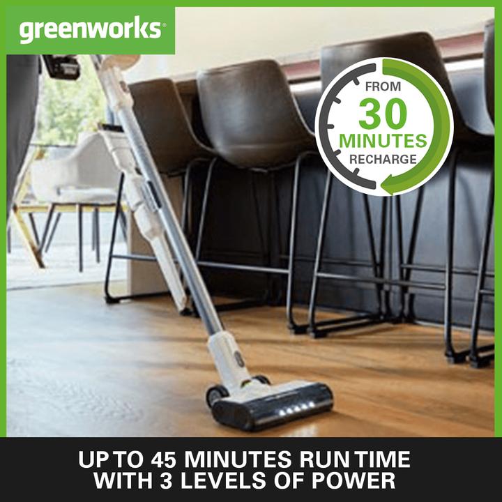 Actual product image Greenworks cordless vacuum cleaner GD24SVK4D 24V 4Ah