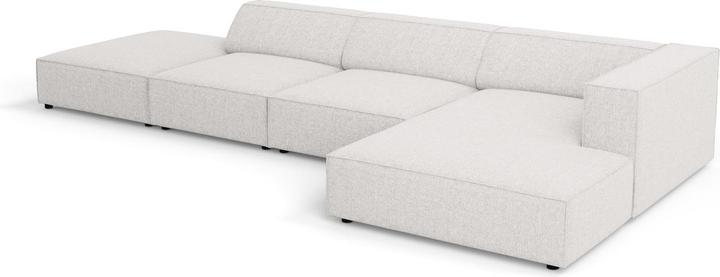 Actual product image Cosmopolitan Design Right Corner Sofa, "Arendal", 5 Seats, Light Grey, 341x166x70 Made in Europe (Corner sofa)