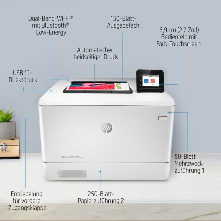 Produktbild HP Color LaserJet Pro M454dw (Laser, Farbe)