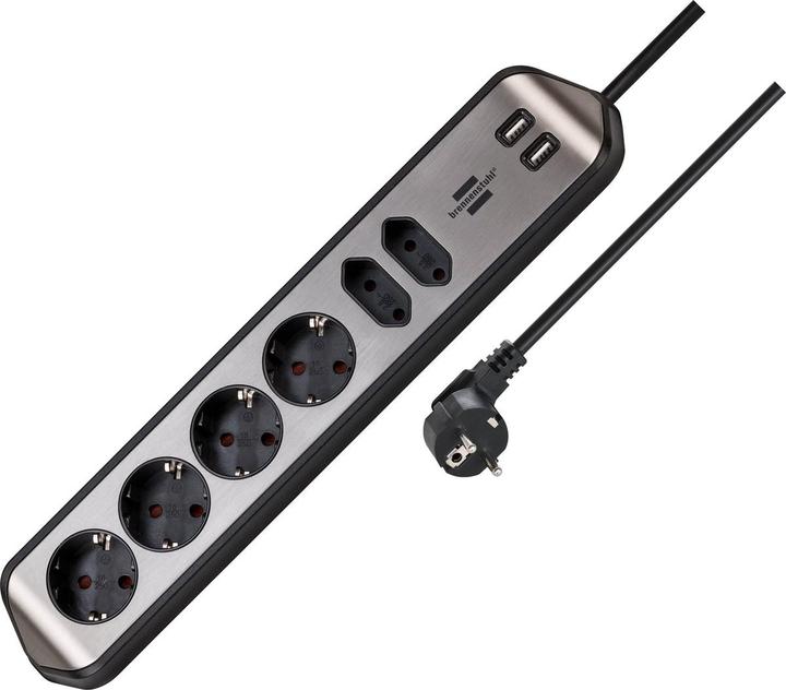 Actual product image Brennenstuhl Corner dock board (6x, CEE 7/3, 2 m)