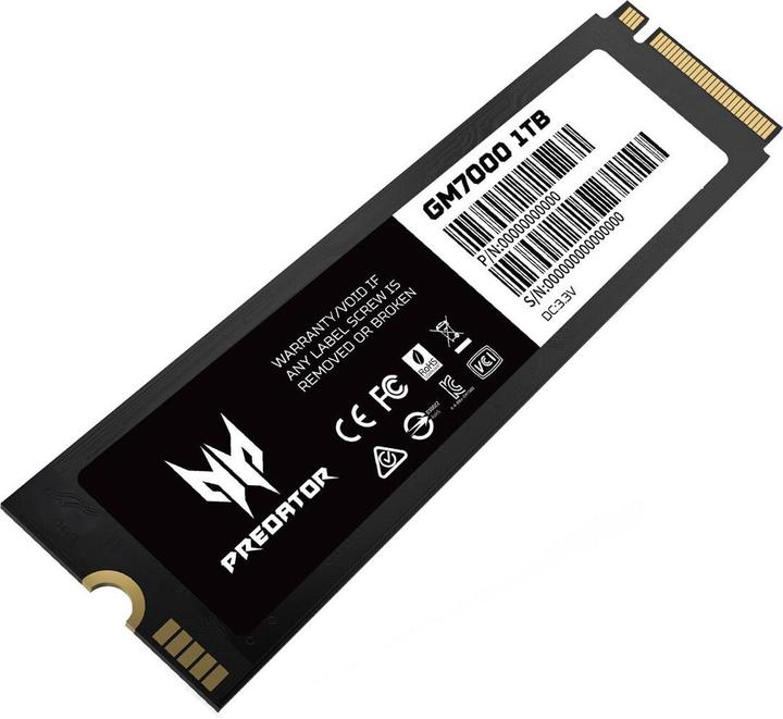 Produktbild Acer SSD PREDATOR GM-7000 1Tb PCIe NVMe Gen4 (1000 GB, M.2)