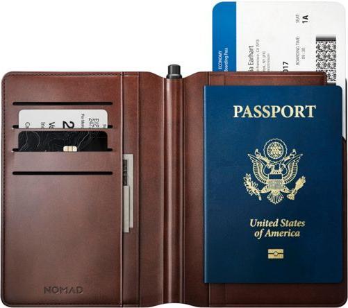 Produktbild Nomad Leather Passport Wallet Pen Edition Rustic Brown