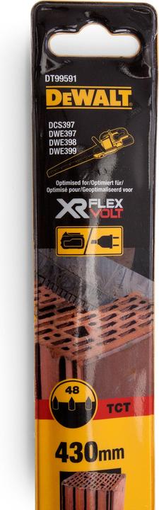 Produktbild DeWalt DT 99591 XR FlexVolt Extreme Alligator Spezialsägeblatt 430 mm für Poroton