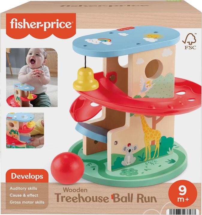 Fisher-Price Tierwelt-Kugelbahn aus Holz