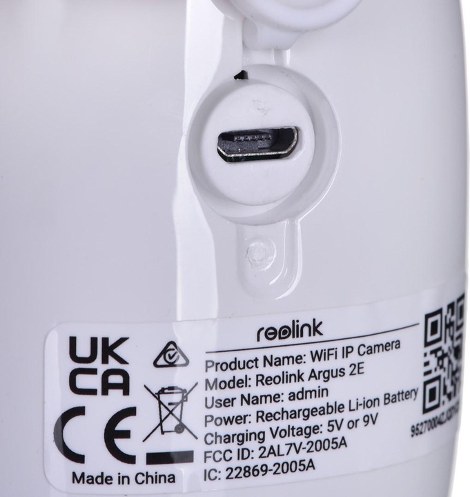 Actual product image Reolink Argus 2E V2 (1920 x 1080 Pixels)
