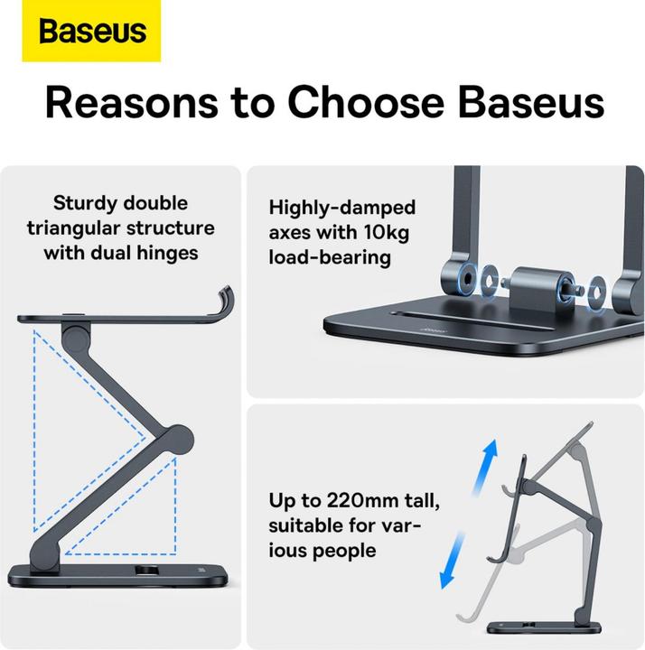 Produktbild Baseus Desktop Biaxial Foldable Metal Stand