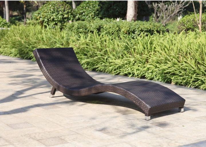 Immagine prodotto Garden Pleasure Lettini prendisole Caracas in alluminio marrone 2 pezzi. (195 cm)