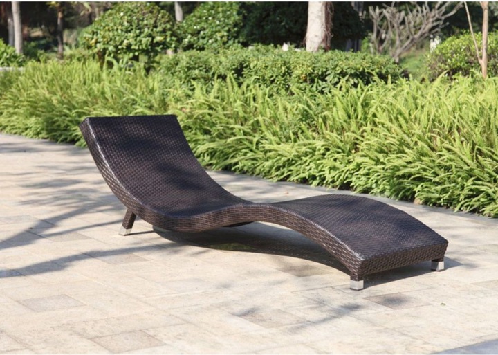 Actual product image Garden Pleasure Sun loungers Caracas brown aluminium 2 pcs. (195 cm)