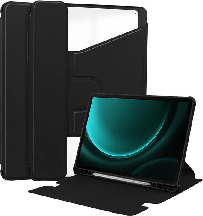 Produktbild Cover-Discount Galaxy Tab S9 FE+ - 360-Grad Tablet Hülle schwarz (Galaxy Tab S9 FE+)