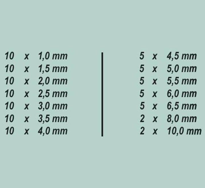 Actual product image Mannesmann HSS twist drill set (10 mm)