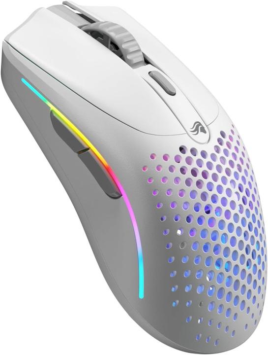 Actual product image Glorious Model O 2 Mini Wireless Gaming Mouse, White (Matte) (Cable, Wireless)