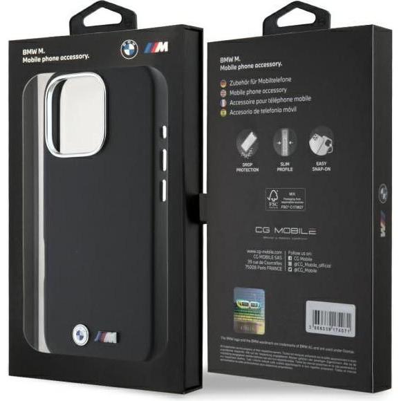 Thumbnail - BMW BMHCP16X23PMWK iPhone 16 Pro Max 6.9" czarny/black hardcase M Smooth Full Wrapped Metal (Apple iPhone 16 Pro Max), S...