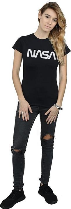 Immagine prodotto Nasa Maglietta boyfriend in cotone con logo moderno (XL)