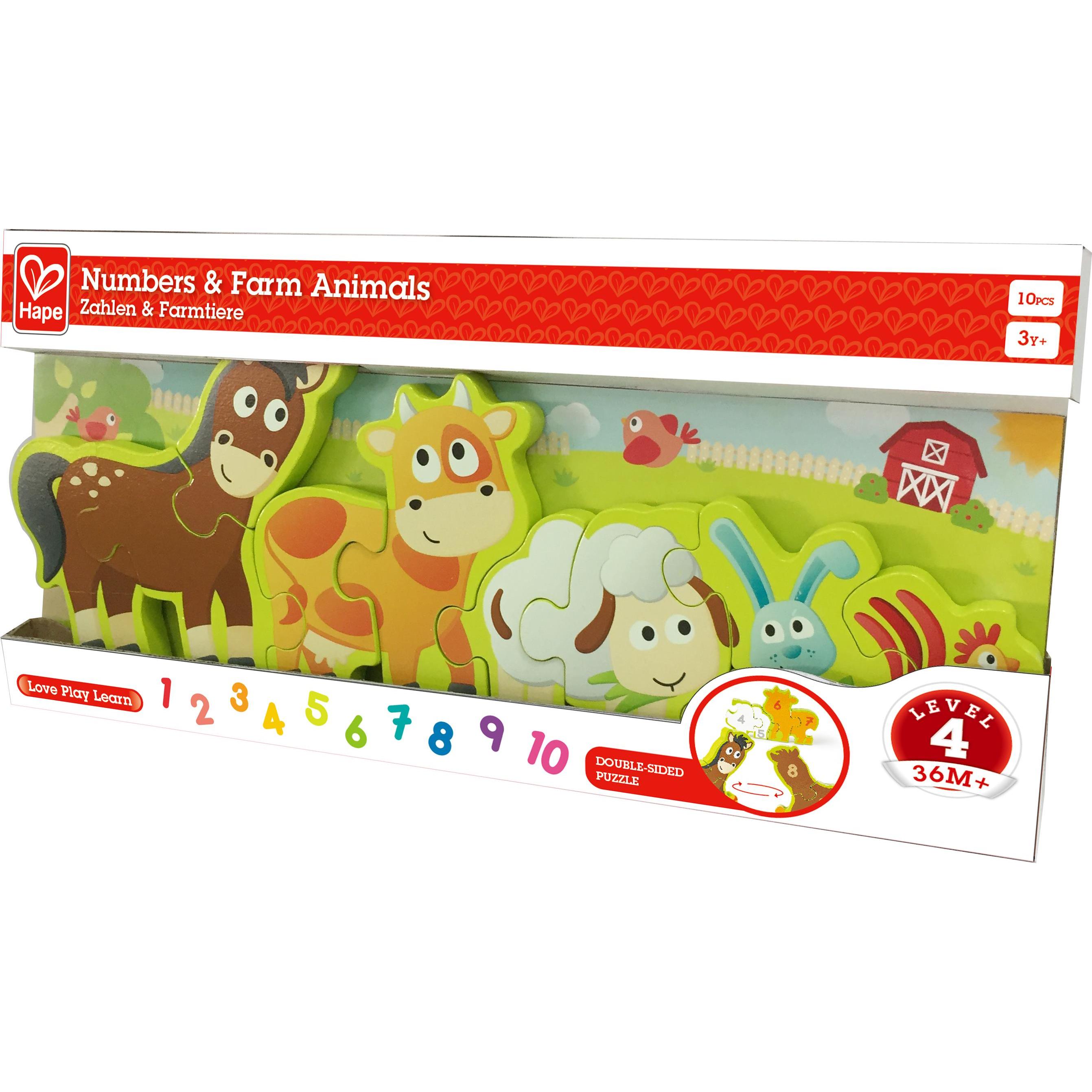 Hape Zahlen & Farmtiere (10 Teile)