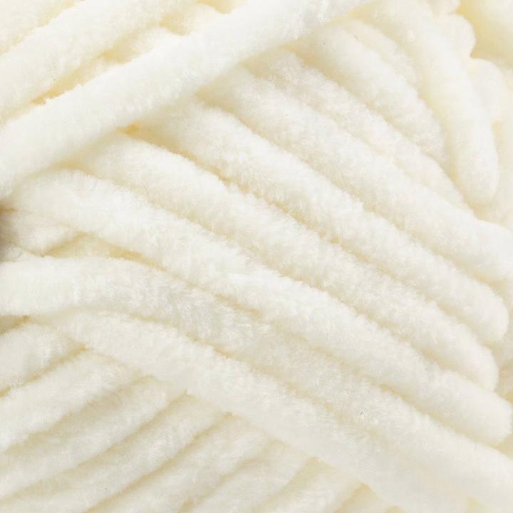 Produktbild Creativ Company Velour Yarn, L: 105 m, needle 5-6, off-white, 100 g/ 1 ball (105 m)
