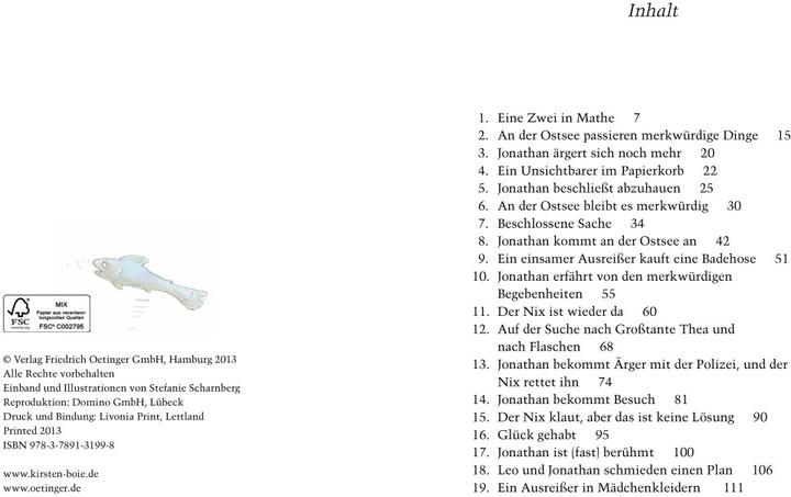 Produktbild Nix wie weg! (Deutsch, Kirsten Boie, Stefanie Scharnberg, 2013)