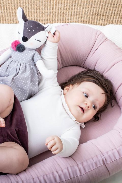 Produktbild Kikadu Babynest Muslin rosa