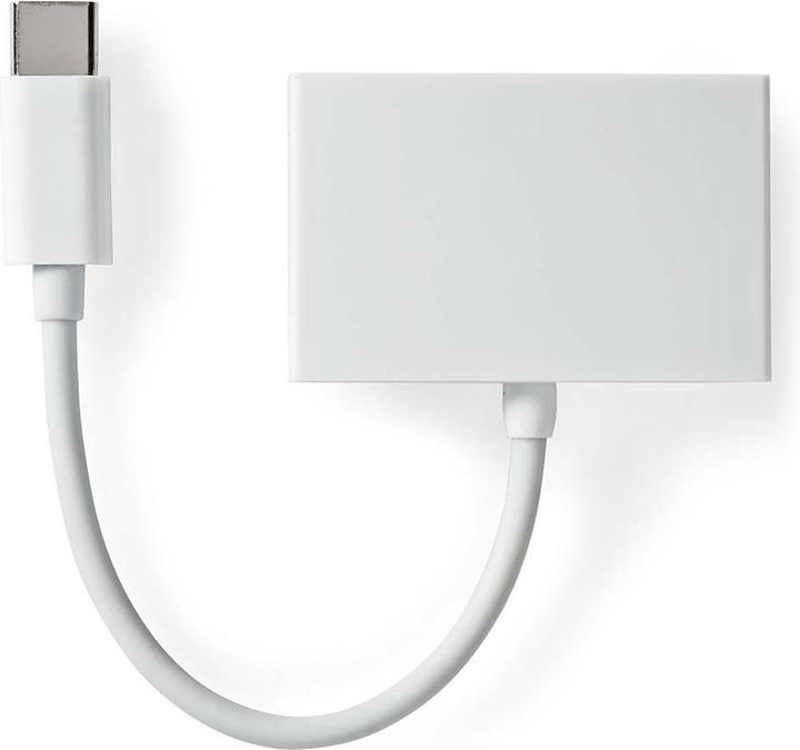 Produktbild Nedis USB-C Adapter USB 2.0, USB-C™ Male, 3.5mm Female, 0.10m, round - White (1 Port)