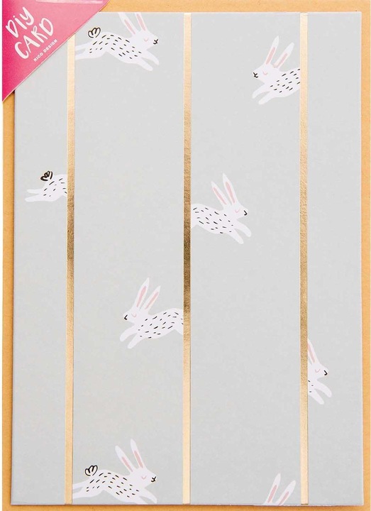 Image du produit Rico Design Carte de voeux DIY Bunny Hop Pâques, menthe (1 pcs)