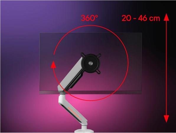 Actual product image One for All Monitor Halterung Experience RGB Single weiá (45")