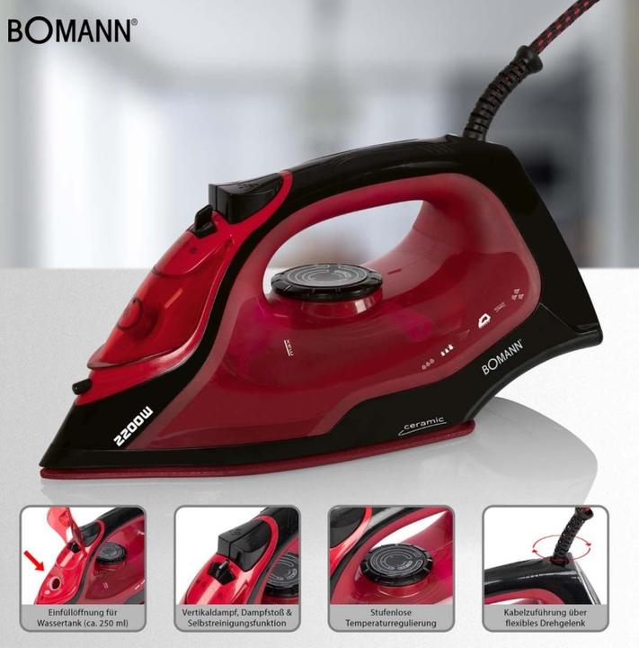 Image du produit Bomann DB6035CB noir / rouge (2200 W)