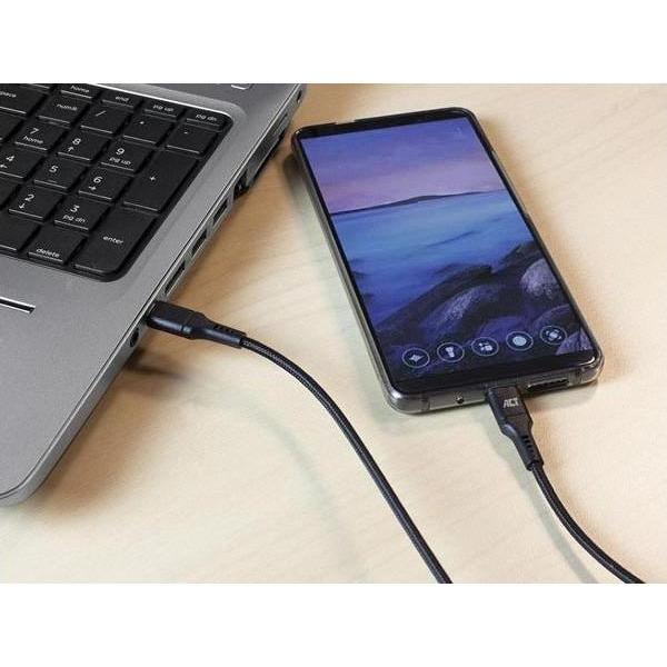 Thumbnail - ACT USB 2.0 connection cable C male - C male 1 meter (1 m, USB 2.0), USB Kabel