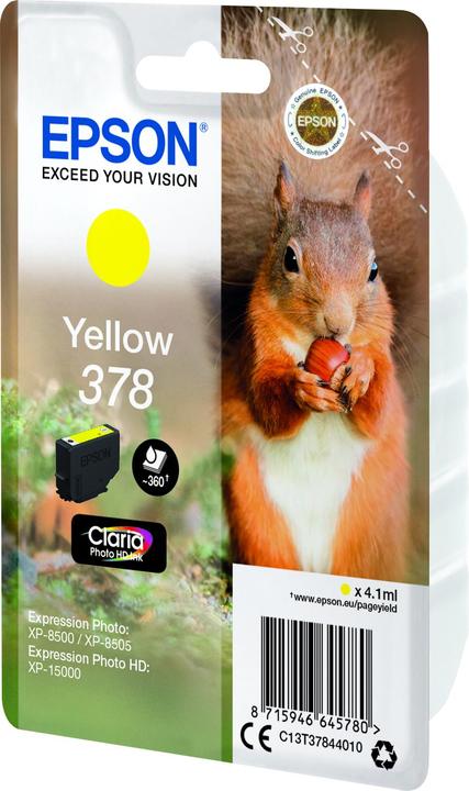 Productafbeelding Epson SINGLEPACK GEEL 378 (Y)