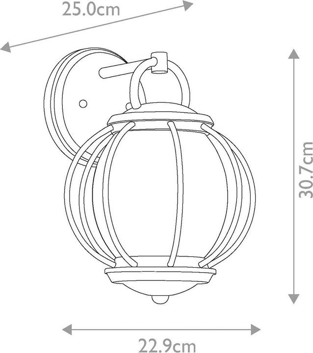 Actual product image Elstead Lighting Vandalia outdoor wall light E27 textured black IP44 (E27, IP44)