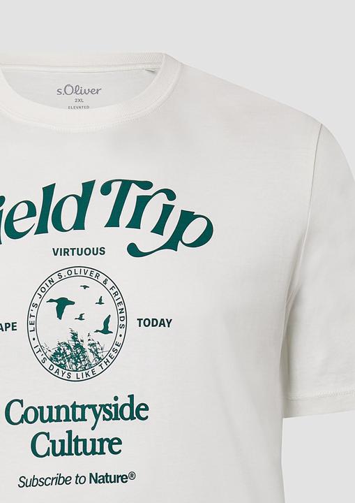 Produktbild S.Oliver T-Shirt Baumwoll-T-Shirt mit Frontprint (4XL)