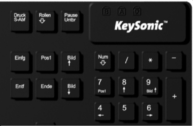 Produktbild KeySonic KSK-8030IN (US, Kabelgebunden)