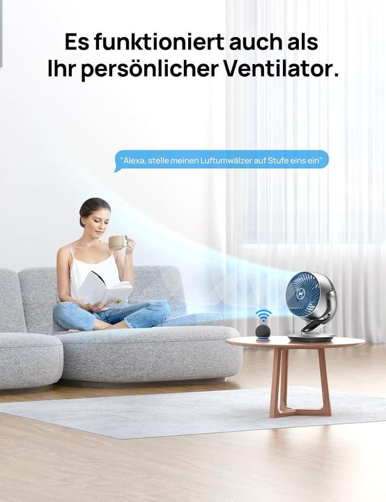 Actual product image Dreo Leiser Smart Tischventilator (28 dB)