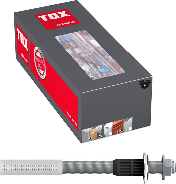 Produktbild Tox Abstandsmontagesystem Thermo Proof Plus M16x400 mm 8 Stück (8 Stk.)