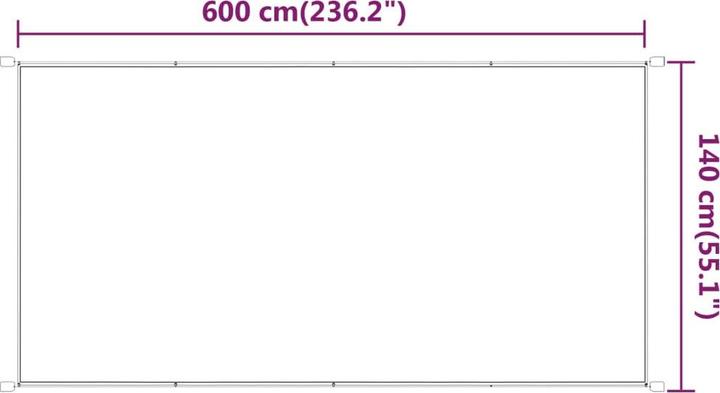 Produktbild vidaXL Senkrechtmarkise (1.40 m)