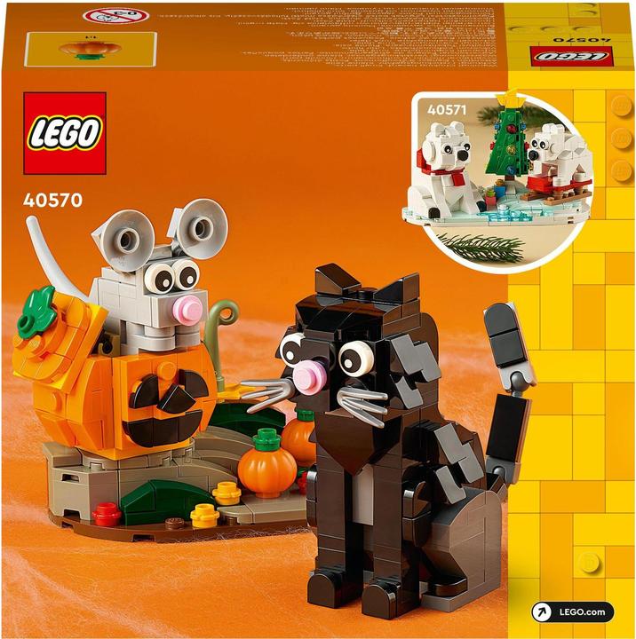 Actual product image LEGO Cat and Mouse on Halloween (40570, LEGO Icons)