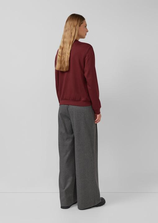 Produktbild s.Oliver Sweatshirt Jacke Weicher Interlock-Blouson mit Eingrifftaschen (46)